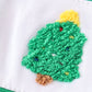 Green christmas tree french knot boy set