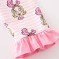 Pink stripe character girl pajamas set