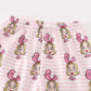 Pink stripe character girl pajamas set