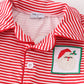 Red stripe christmas santa claus embroidery boy pajamas set