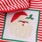 Red stripe christmas santa claus embroidery women gown