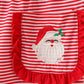 Red stripe christmas santa claus embroidery women pajamas pants