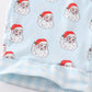 Blue christmas santa claus dad pajamas pants