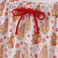 Christmas gingerbread house print women pajamas pants