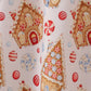 Christmas gingerbread house print women pajamas pants