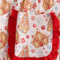 Christmas gingerbread house print women pajamas pants