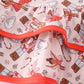 Red nutcracker girl pants set