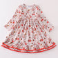 Red nutcracker girl dress