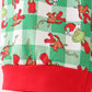 Green grinch print plaid adult pajamas pants