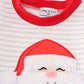 Red christmas santa claus applique stripe boy bloomer set