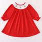 Red christmas holly bishop dress