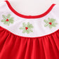 Red christmas holly bishop dress