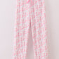 Pink nutcracker print women pajamas pants