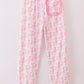 Pink nutcracker print women pajamas pants