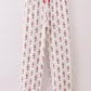 Red nutcracker print men pajamas pants