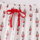 Red nutcracker print men pajamas pants