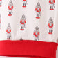 Red nutcracker print men pajamas pants