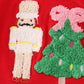 Red trolley christmas tree applique boy top