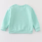 Mint nutcracker embroidery mom&me fleece sweatshirt