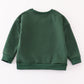 Green nutcracker embroidery mom&me fleece sweatshirt