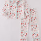 Christmas nutcracker print boy pajamas set