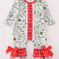 Christmas print girl romper