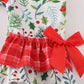 Christmas print girl romper