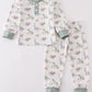 Dinosaur print boy pajamas set