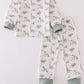 Dinosaur print boy pajamas set