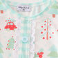 Christmas tree car print girl romper