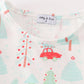 Christmas tree car print dress