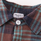 Brown plaid boy button down shirt