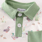 Sage duck print boy bubble