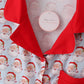 Blue christmas santa claus men pajamas set