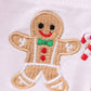 Red christmas gingerbread embroidery boy set