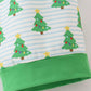 Green christmas tree print ruffle dad pajamas pants