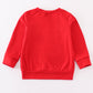 Red bulldogs embroidery boy top