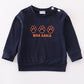 Navy war eagle embroidery boy top