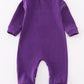 Purple geaux embroidery boy romper