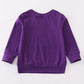 Purple geaux embroidery boy top