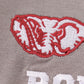 Grey roll tide embroidery girl ruffle top