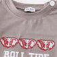 Grey roll tide embroidery boy top