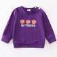 Puprle go tigers embroidery boy top