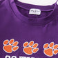 Puprle go tigers embroidery boy top