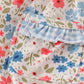 Pink&blue floral print ruffle bubble