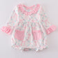 Pink floral ruffle girl bubble