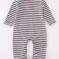 Valentine's day character applique stripe boy romper