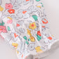 Pink floral print girl bloomer set