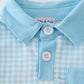 Blue gingham boy bubble