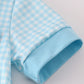 Blue gingham boy bubble